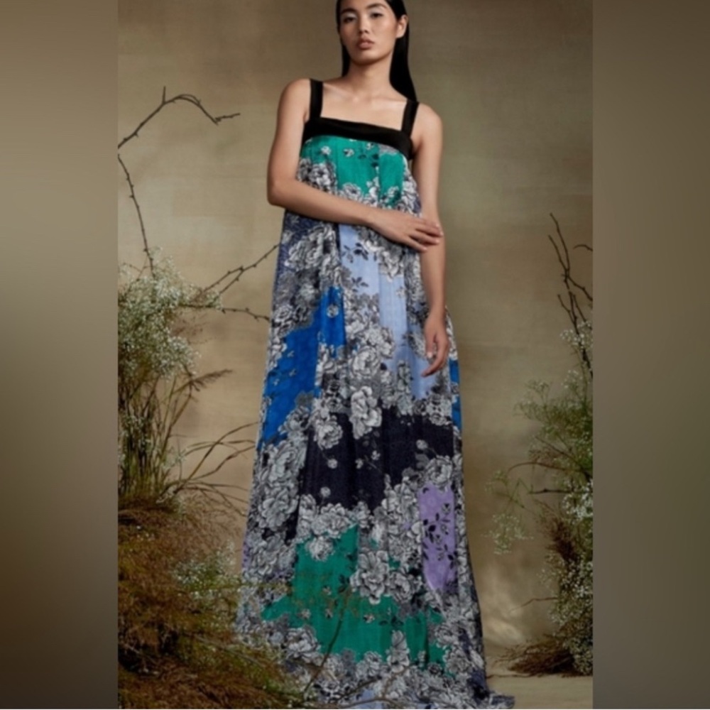 Anthropologie Astu Printed Maxi Dress, Size M